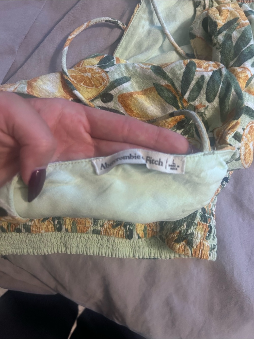 Abercrombie &Fitch linen top - Picture 4 of 4